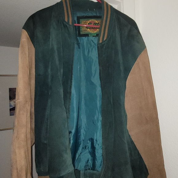 Global Identity Other - Global Identity G3 Suede Leather Bomber Vintage 90s Rare Size XLT Tall